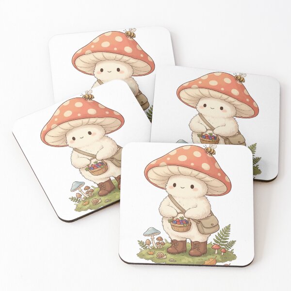 Item preview, Kinoko Mushroom Cottagecore Kawaii Cute Japanese Aesthetic Design designed and sold by Marti’s Shop Corner.