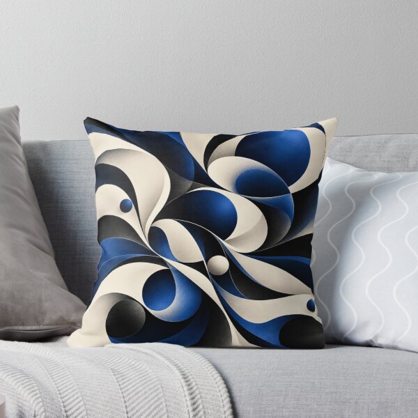 Item preview, Indigo Flow: Abstract Geometric Harmony designed and sold by The-Library.