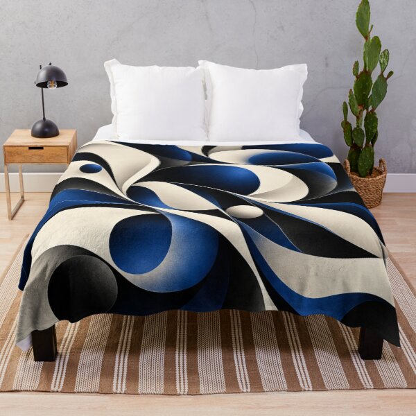 Item preview, Indigo Flow: Abstract Geometric Harmony designed and sold by The-Library.