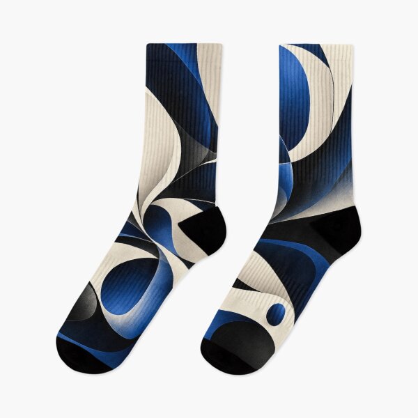 Item preview, Indigo Flow: Abstract Geometric Harmony designed and sold by The-Library.