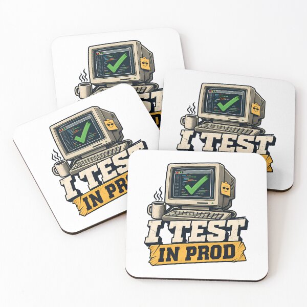 Item preview, I Test In Prod Funny Computer Programmer Coding Humor Retro designed and sold by Photo-Sphere101.
