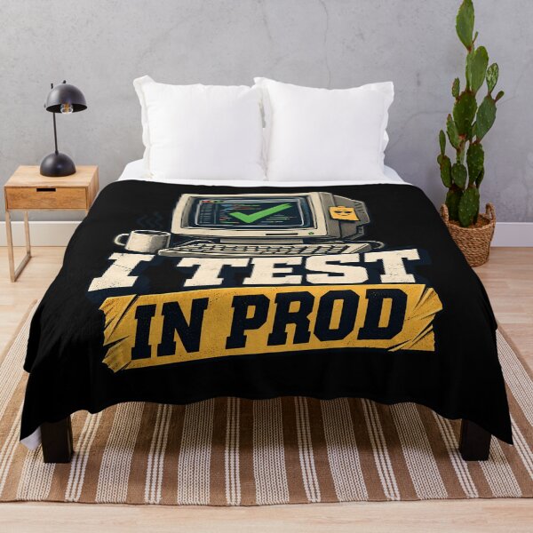 Item preview, I Test In Prod Funny Computer Programmer Coding Humor Retro designed and sold by Photo-Sphere101.