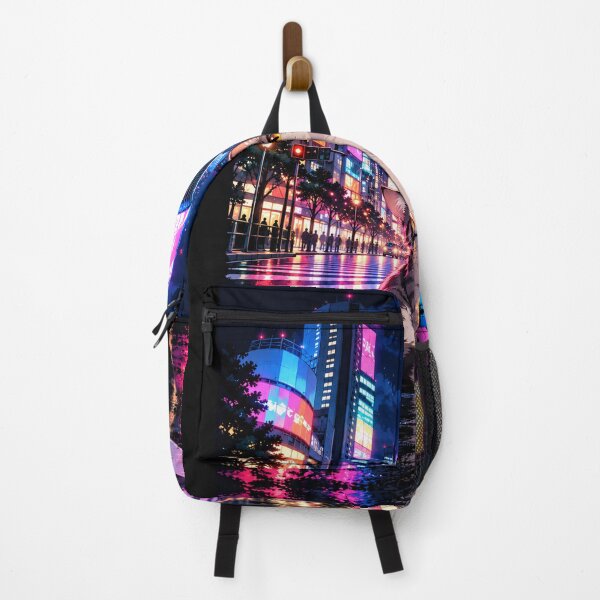 Item preview, Anime Cat in Neon Tokyo – Japanese Night Cityscape designed and sold by DaisukeJapan.