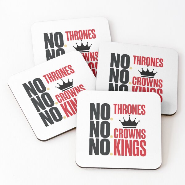 Item preview, No Thrones No Crowns No Kings – Democracy Protest Design designed and sold by Tee-Show.