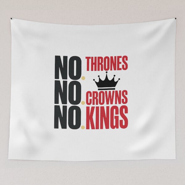 Item preview, No Thrones No Crowns No Kings – Democracy Protest Design designed and sold by Tee-Show.