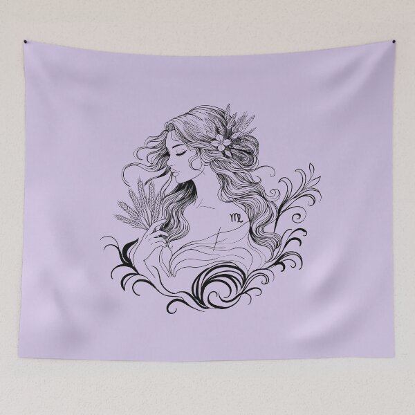 Item preview, Virgo – The Celestial Maiden — Lavender  designed and sold by MaryAura.