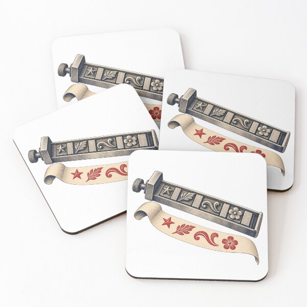 Item preview, Letterpress Composing Stick and Ornament Proof designed and sold by Drip stamp.