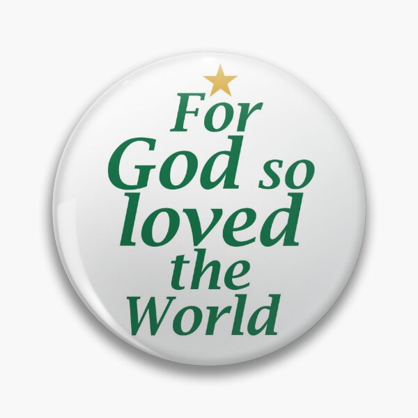 Item preview, Christmas Tree Verse For God So Loved The World Sticker Greeting Card  designed and sold by Rolographics1.