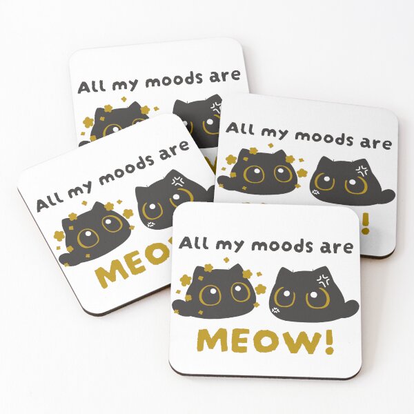 Item preview, All my moods are MEOW! designed and sold by Lunaria Sakusa.