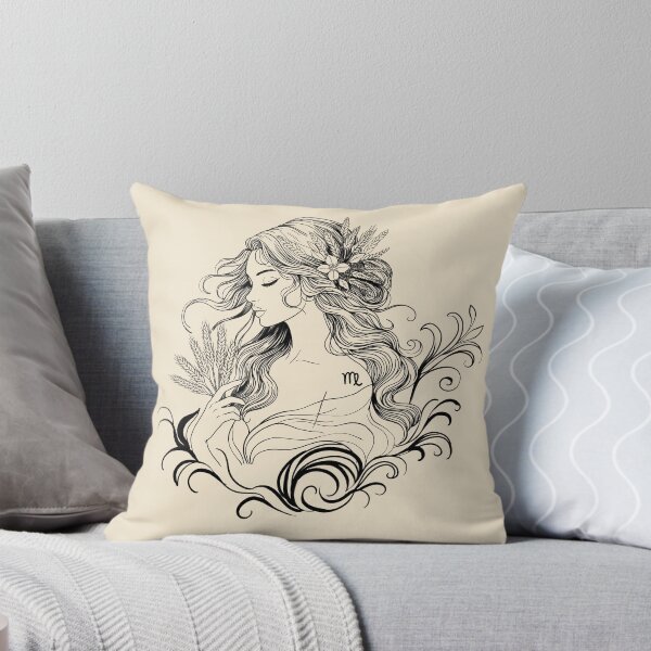 Item preview, Virgo – The Celestial Maiden — Warm Cream designed and sold by MaryAura.