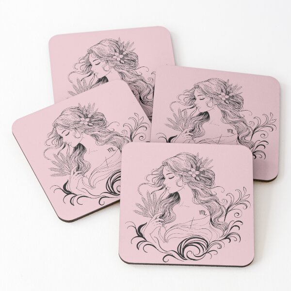 Item preview, Virgo – The Celestial Maiden — Dusty Pink designed and sold by MaryAura.