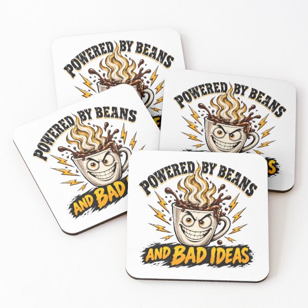 Item preview, Powered By Beans And Bad Ideas designed and sold by VelvetRoom.