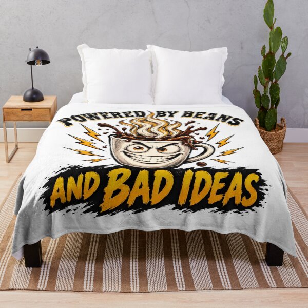 Item preview, Powered By Beans And Bad Ideas designed and sold by VelvetRoom.