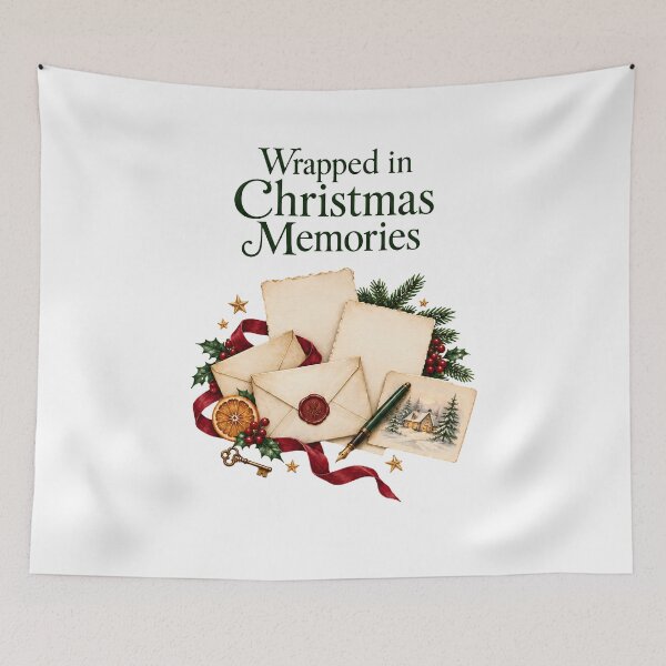 Item preview, Wrapped in Christmas Memories – Vintage Letters and Keepsakes designed and sold by CheersTOGETHER.