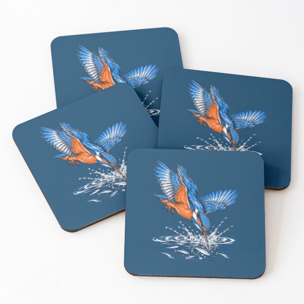 Item preview, Kingfisher Diving Water Splash Bird Art designed and sold by TeeARTHY.