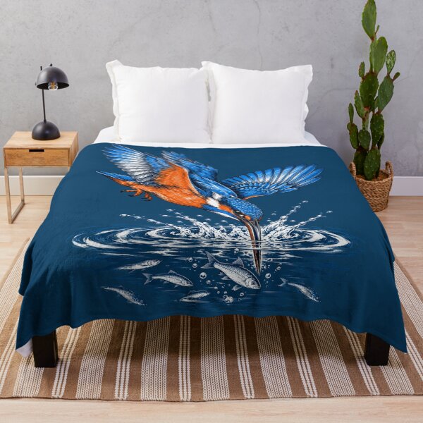 Item preview, Kingfisher Diving Water Splash Bird Art designed and sold by TeeARTHY.