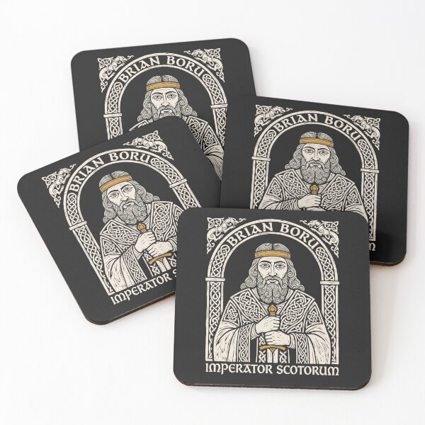 Item preview, Brian Boru Imperator Scotorum – Book of Kells King Linocut designed and sold by Odd World.