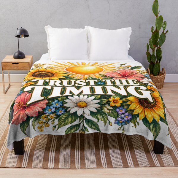 Item preview, Inspirational Floral Design – Trust the Timing designed and sold by DigiArt8Design.