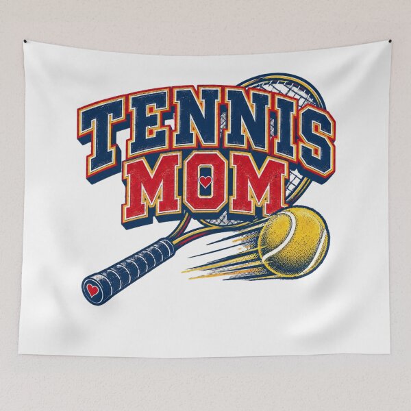 Item preview, Tennis Mom – Retro Varsity Tennis Racket designed and sold by freshwear design.