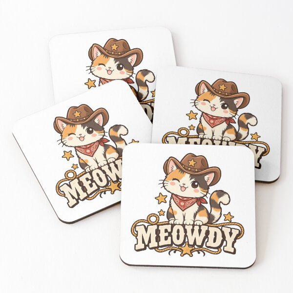 Item preview, Meowdy Funny Cowboy Cat Western Calico Kitten Lover designed and sold by Photo-Sphere101.