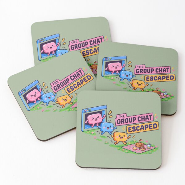 Item preview, THE GROUP CHAT ESCAPED designed and sold by BRIGHT BITS BOUTIQUE.