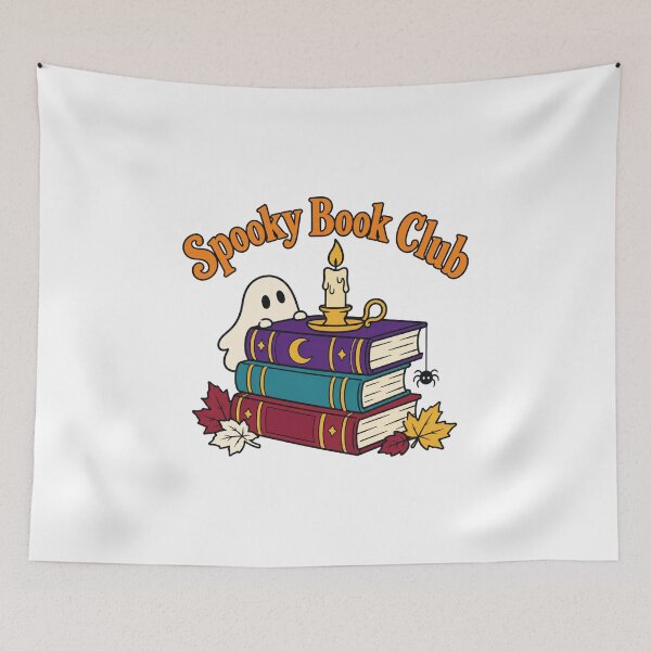 Item preview, Spooky Book Club Haunted Stack Ghost Candle designed and sold by Inkworksbyshery.