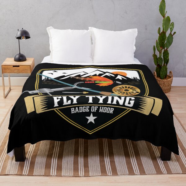 Item preview, Fly tying "Badge of Honor" badge syle illustration. designed and sold by Art-Horizon.