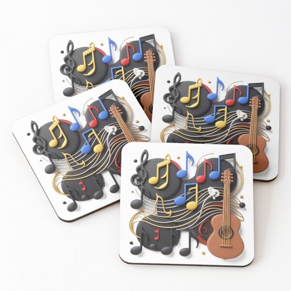 Item preview, very musical 8 br colorful geometric musical abstract design designed and sold by SmashingDeals.