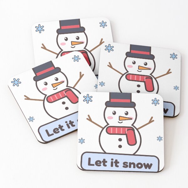 Item preview, Let It Snow Cute Snowman designed and sold by OddlyCuteShop.