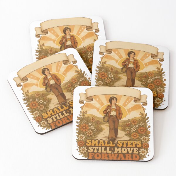 Item preview, Small Steps Still Move Forward Retro designed and sold by Artisan-Vault.