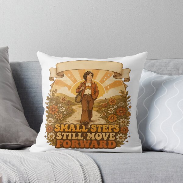Item preview, Small Steps Still Move Forward Retro designed and sold by Artisan-Vault.