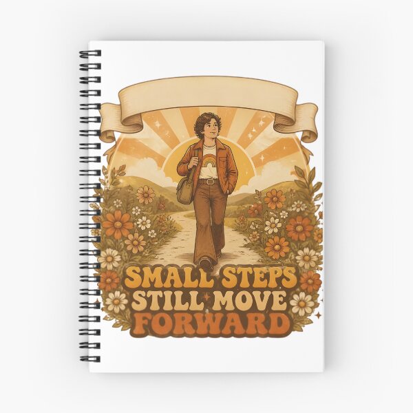 Item preview, Small Steps Still Move Forward Retro designed and sold by Artisan-Vault.