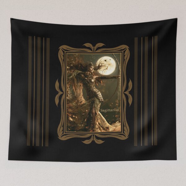 Item preview, Sagittarius Goddess Portrait, Regal Celestial Queen designed and sold by Art.Fusion.Studio.