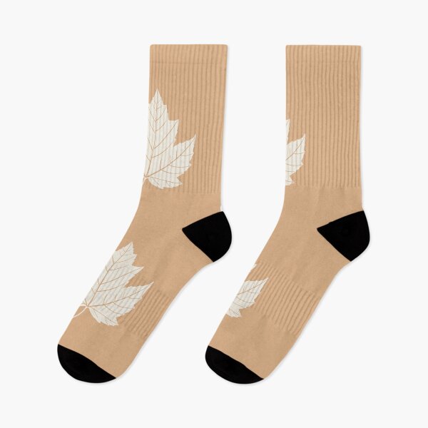 Item preview, Cream Maple Leaf on Caramel – Minimalist Autumn Art designed and sold by Nasdigitalart.