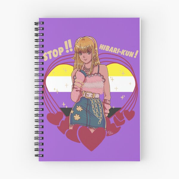 Item preview, NB Trans Stop!! Hibari-kun Nonbinary Enby Pride Digital Design Illustration designed and sold by SzabiRabi.