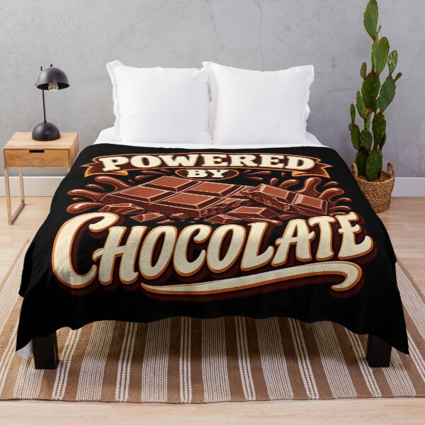 Item preview, Powered By Chocolate Funny Chocolate Bar Candy Lover Vintage designed and sold by Photo-Sphere101.