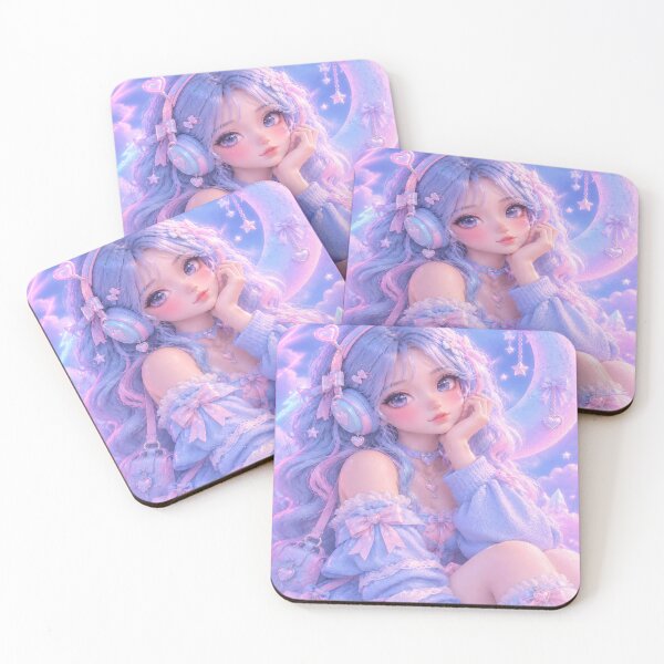 Item preview, 3D Celestial Pastel Kawaii Anime Girl designed and sold by Romanticyvoz.