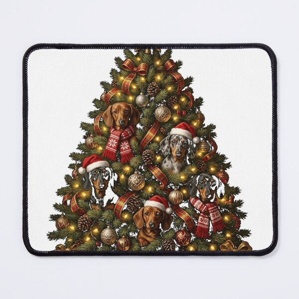Item preview, Christmas Dachshund Tree – Festive Wiener Dogs Holiday Christmas Tree with Cute Doxies Classic T-Shirt (2) designed and sold by Atros.