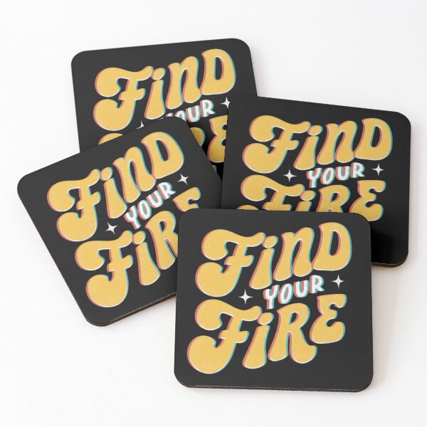 Item preview, Find Your Fire Groovy Motivation Quote designed and sold by markmovarhup.