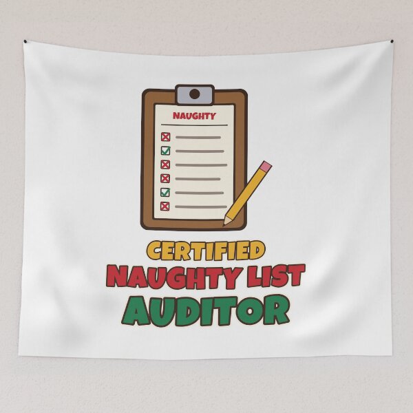 Item preview, Certified Naughty List Auditor Funny Christmas Accountant designed and sold by Bornprints.