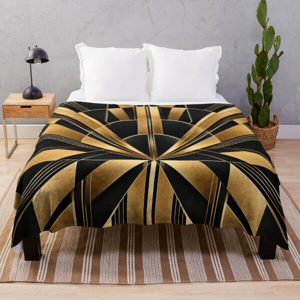 Item preview, Golden Sunburst: Abstract Art Deco Geometry designed and sold by The-Library.