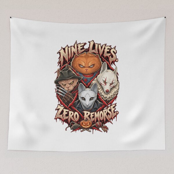Item preview, Horror Cats — Nine Lives, Zero Remorse designed and sold by Mystik-Media.