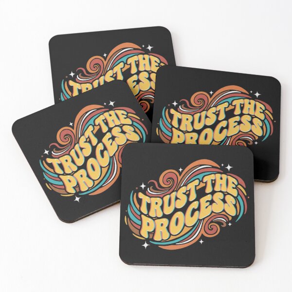 Item preview, Trust The Process Swirl Retro Artwork designed and sold by markmovarhup.