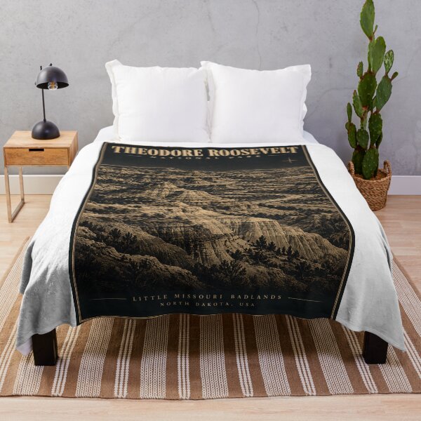 Item preview, Vintage Theodore Roosevelt National Park Poster Art (Digital Download) designed and sold by shopcanva.