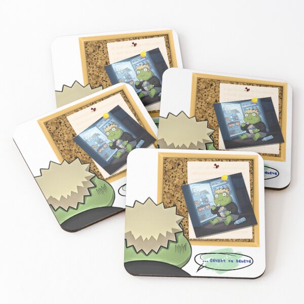 Item preview, Caught in the Act Midnight Snack Funny Frog designed and sold by glossy-frogs.
