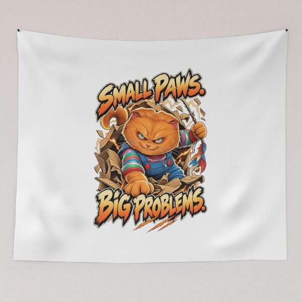 Item preview, Orange Cat Attitude – Small Paws, Big Problems designed and sold by Mystik-Media.