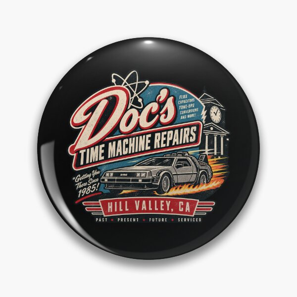 Item preview, Doc’s Time Machine Repairs — Hill Valley designed and sold by OriginalGamer55.
