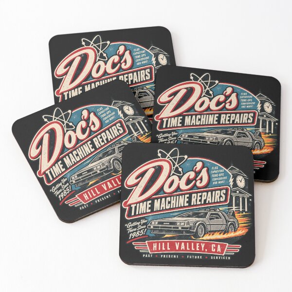 Item preview, Doc’s Time Machine Repairs — Hill Valley designed and sold by OriginalGamer55.