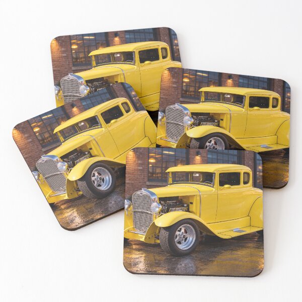 Item preview, Yellow Hot Rod Coupe at Twilight designed and sold by Moriarty's Digital Visions.