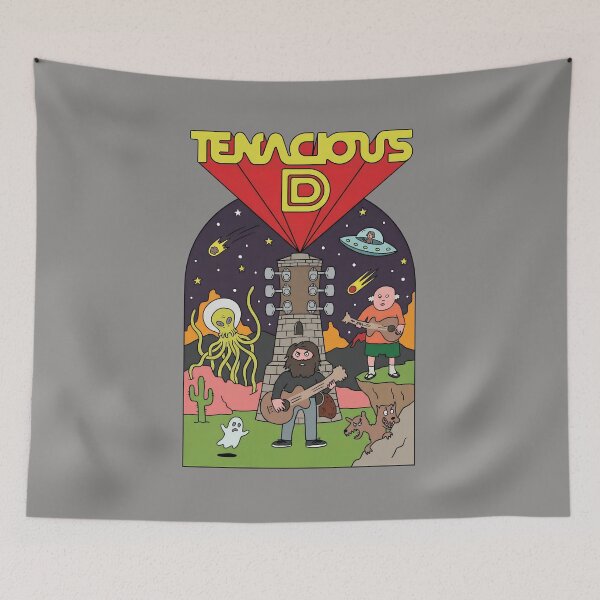 Item preview, Tenacious D Alien Landscape Guitar Rock T-Shirt-96 designed and sold by TimHilge.